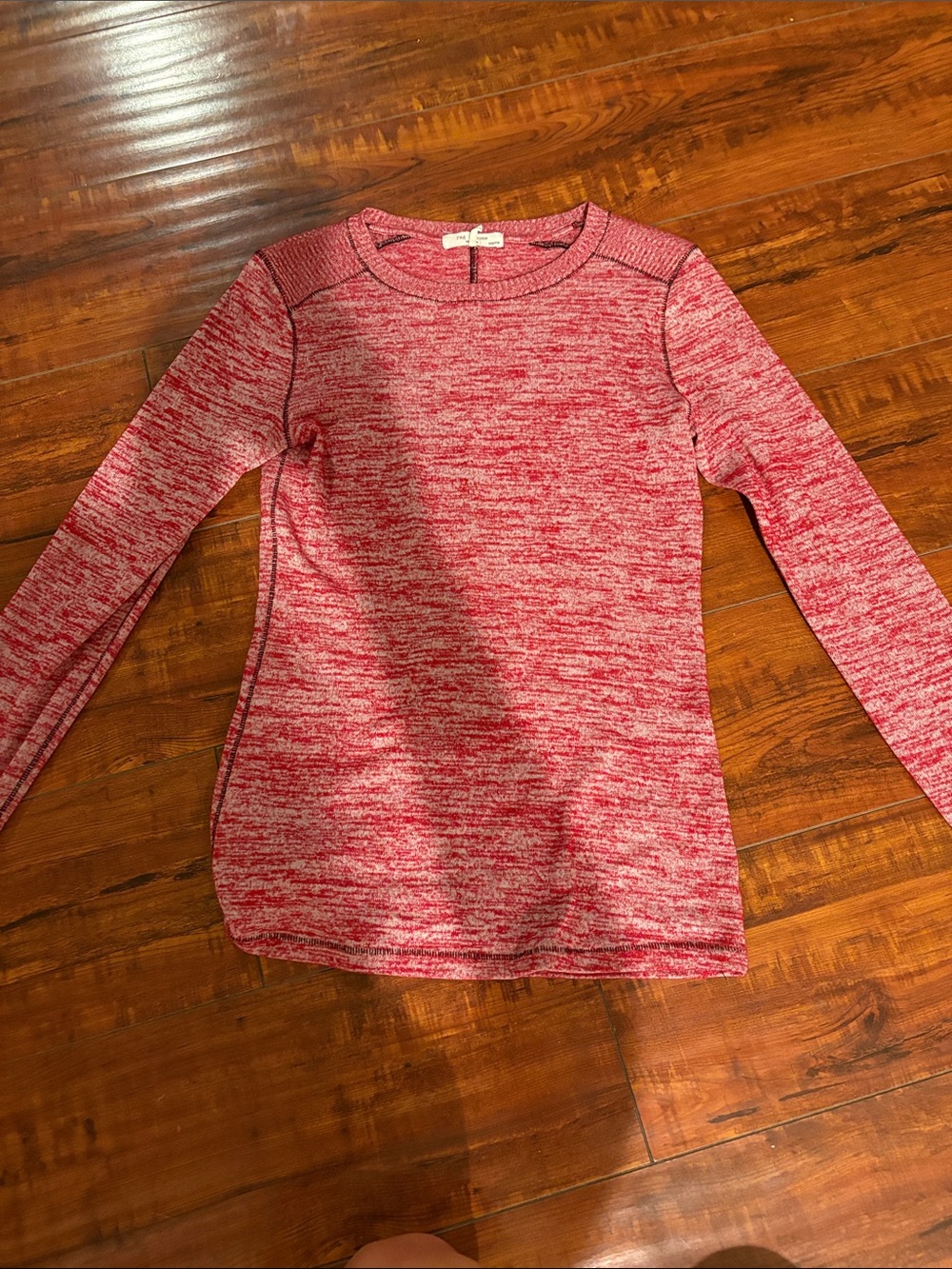 rag & bone Heathered Red Crewneck Pullover
